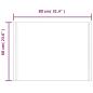 Preview: LED-Badspiegel 80x60 cm