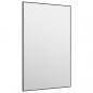 Preview: ARDEBO.de - Türspiegel Schwarz 50x80 cm Glas und Aluminium