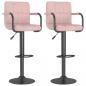 Preview: Barhocker 2 Stk. Rosa Samt