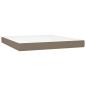 Preview: Boxspringbett mit Matratze Taupe 160x200 cm Stoff
