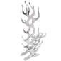 Preview: Weinregal Flammenform Aluminium Silber 9 Flaschen