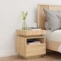 Preview: Nachttisch mit LED-Leuchten Sonoma-Eiche 40x39x48,5 cm