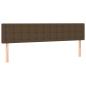 Preview: Boxspringbett mit Matratze Dunkelbraun 180x200 cm Stoff