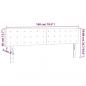 Preview: LED Kopfteil Dunkelbraun 180x5x78/88 cm Stoff