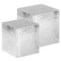 Preview: Couchtische 2 Stk. Silbern Aluminium