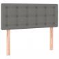 Preview: LED Kopfteil Dunkelgrau 100x5x78/88 cm Stoff