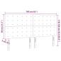 Preview: LED Kopfteil Blau 160x5x118/128 cm Stoff