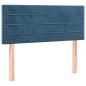 Preview: Boxspringbett mit Matratze Dunkelblau 90x200 cm Samt