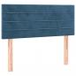 Preview: Boxspringbett mit Matratze Dunkelblau 90x190 cm Samt