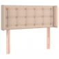 Preview: LED Kopfteil Cappuccino-Braun 103x16x78/88 cm Kunstleder