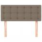 Preview: Kopfteil Taupe 80x5x78/88 cm Stoff
