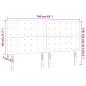 Preview: LED Kopfteil Creme 160x5x118/128 cm Stoff