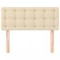 Preview: Kopfteil Creme 80x5x78/88 cm Stoff