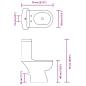 Preview: Toilette mit Spülkasten Weiß
