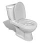 Preview: Toilette mit Spülkasten Weiß