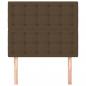 Preview: Kopfteile 2 Stk. Dunkelbraun 80x5x78/88 cm Stoff