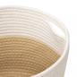 Preview: Aufbewahrungskörbe 2 Stk. Beige und Weiß Ø28x28 cm Baumwolle
