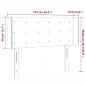 Preview: LED Kopfteil Grau 103x16x78/88 cm Kunstleder
