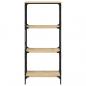 Preview: Bücherregal 4 Böden Sonoma-Eiche 59x35x132 cm Holzwerkstoff