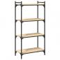Preview: Bücherregal 4 Böden Sonoma-Eiche 60x30x120 cm Holzwerkstoff