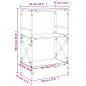 Preview: Bücherregal 3 Böden Grau Sonoma 59x35x90,5 cm Holzwerkstoff