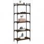 Preview: Bücherregal 5 Böden Räuchereiche 60x30x154 cm Holzwerkstoff