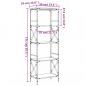 Preview: Bücherregal 5 Böden Grau Sonoma 59x35x171 cm Holzwerkstoff