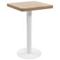 Preview: Bistrotisch Hellbraun 50x50 cm MDF