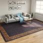 Preview: ARDEBO.de - Teppich Waschbar Schwarz und Golden 400x300 cm Rutschfest