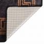Preview: Teppich Waschbar Schwarz und Golden 400x300 cm Rutschfest