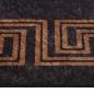 Preview: Teppich Waschbar Schwarz und Golden 400x300 cm Rutschfest