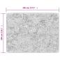 Preview: Teppich Waschbar Schwarz und Golden 400x300 cm Rutschfest