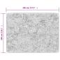 Preview: Teppich Waschbar Schwarz und Golden 400x300 cm Rutschfest