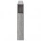 Preview: LED-Kopfteil Grau Sonoma 220x18,5x103,5 cm Holzwerkstoff