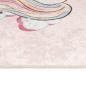 Preview: Kinderteppich Rosa 160x230 cm Einhorn Waschbar Rutschfest