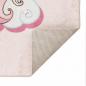 Preview: Kinderteppich Rosa 160x230 cm Einhorn Waschbar Rutschfest