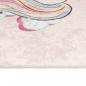 Preview: Kinderteppich Rosa 160x230 cm Einhorn Waschbar Rutschfest
