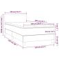 Preview: Boxspringbett mit Matratze Blau 100x200 cm Stoff