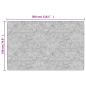 Preview: Teppich Waschbar Schwarz und Golden 190x300 cm Rutschfest