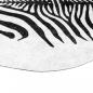 Mobile Preview: Teppich Schwarz Weiß 120x170 cm Zebramuster Waschbar Rutschfest