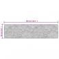 Preview: Teppich Waschbar Schwarz und Golden 80x300 cm Rutschfest