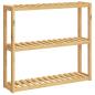 Preview: Badregal mit 3 Ablagen Wandmontage 60x15x54 cm Bambus