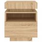 Preview: Nachttische mit LED-Leuchten 2 Stk. Sonoma Eiche 40x39x48,5 cm