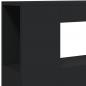 Preview: LED-Kopfteil Schwarz 100x18,5x103,5 cm Holzwerkstoff
