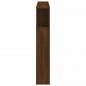Preview: LED-Kopfteil Braun Eichen-Optik 140x18,5x103,5 cm Holzwerkstoff