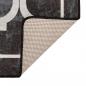 Preview: Teppich Waschbar Schwarz und Weiß 120x180 cm Rutschfest