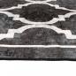 Preview: Teppich Waschbar Schwarz und Weiß 120x180 cm Rutschfest
