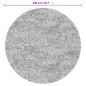 Preview: Teppich Waschbar Anthrazit Ø 200 cm Rutschfest
