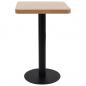 Preview: Bistrotisch Hellbraun 50x50 cm MDF