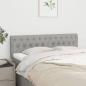 Preview: ARDEBO.de - Kopfteile 2 Stk. Hellgrau 72x7x78/88 cm Stoff